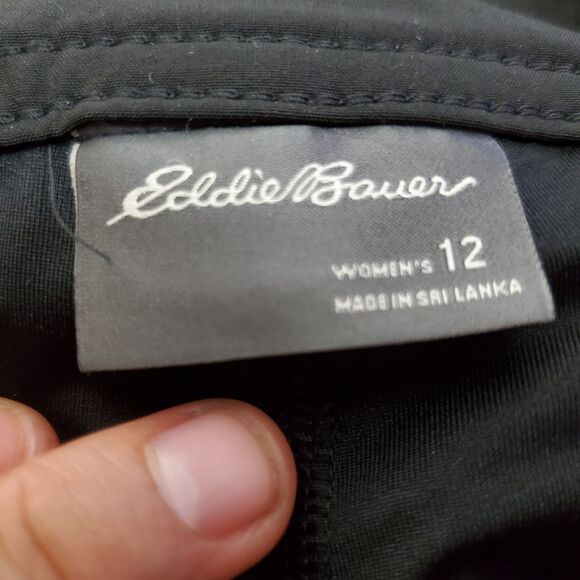 Eddie Bauer Black Hiking Skort size 12 - Picture 4 of 6